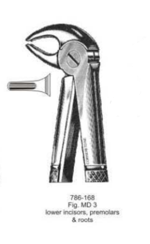 786-168 Щипцы для нижних корней BD-710/MD3 MEAD